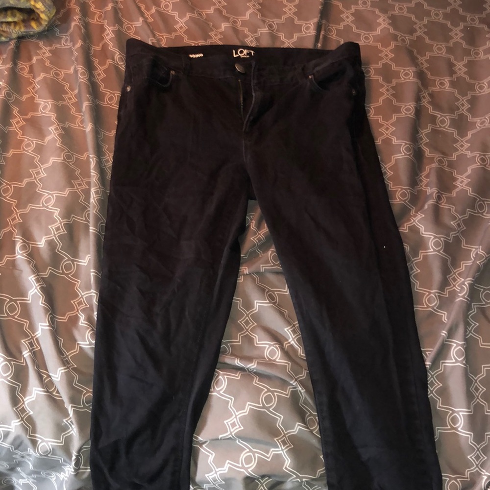 Loft Soft Black Skinny Pants